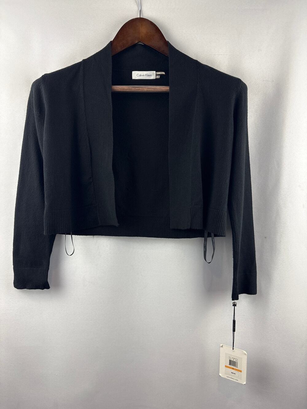 Women’s Calvin Klein Small Black Cropped Cardigan